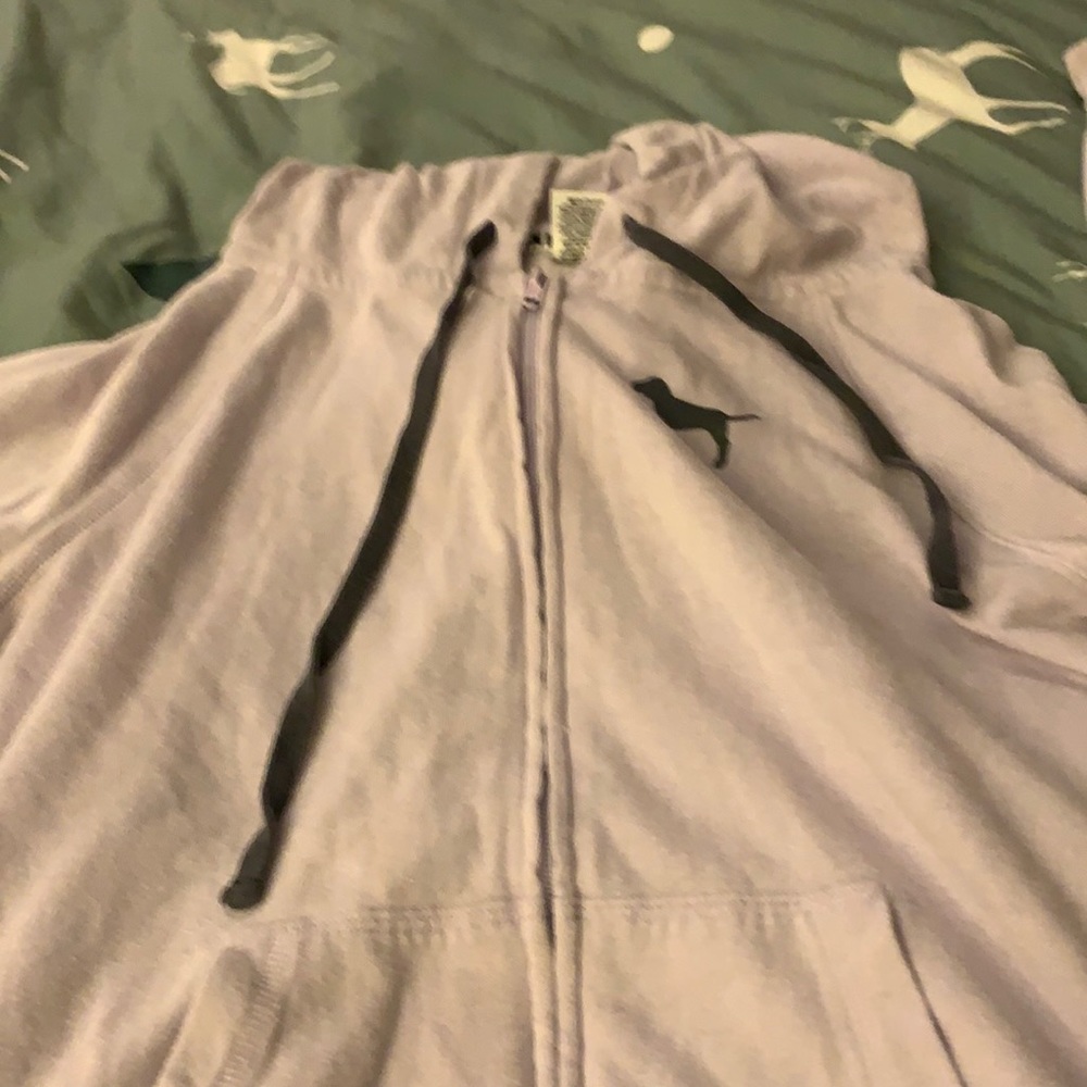 Lavender Pink zip up sweatshirt